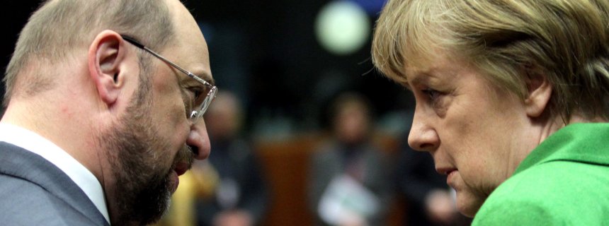 Martin Schulz i Angela Merkel