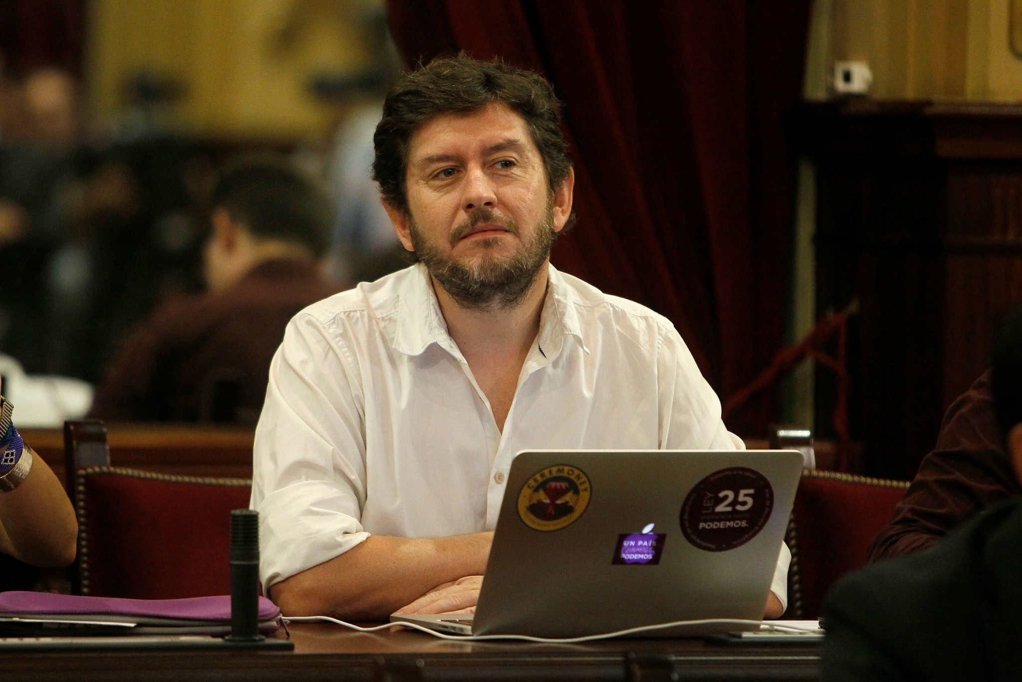 Alberto Jarabo assegura que els crítics no tenen raó i que ell compta amb el suport absolut de la direcció central de Podem a Madrid / Isaac Buj