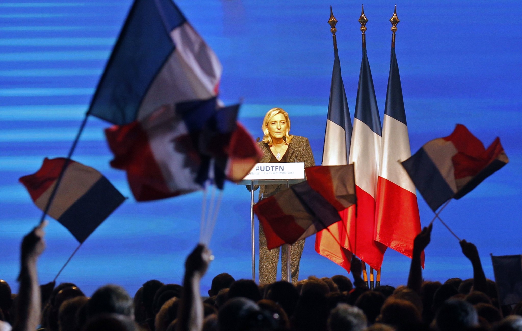 Marine Le Pen en un discurs