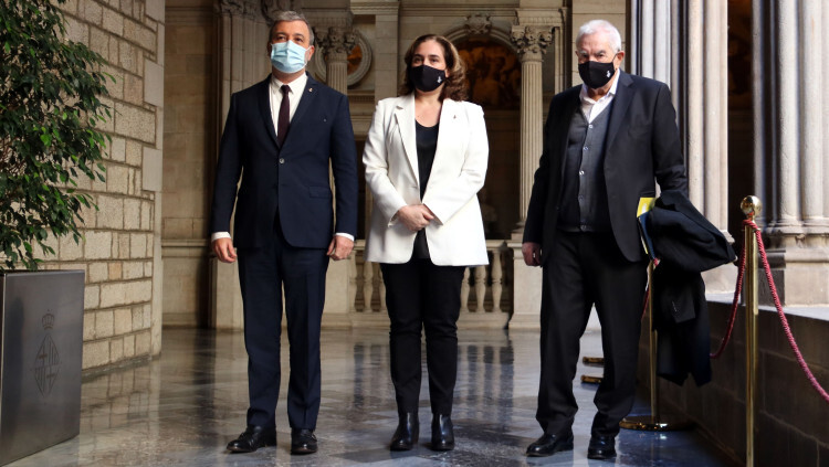 Jaume Collboni, Ada Colau, Ernest Maragall