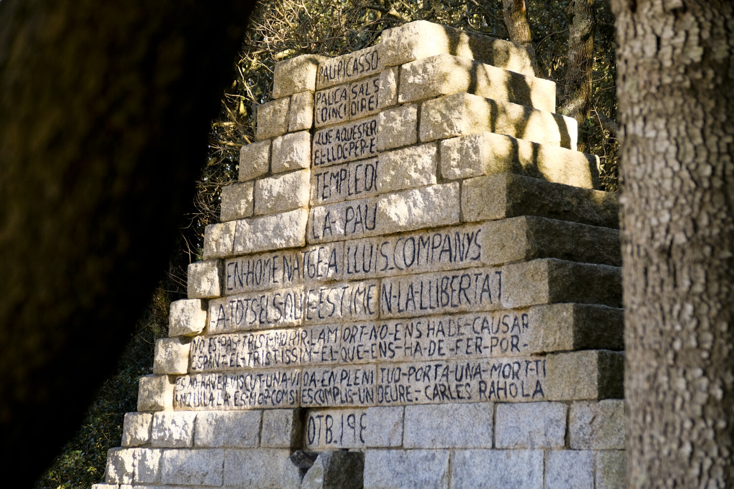 Monument a Lluís Companys. Coll de Manrella (La Vajol)