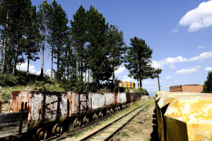 Tren miner de la Mina Nova