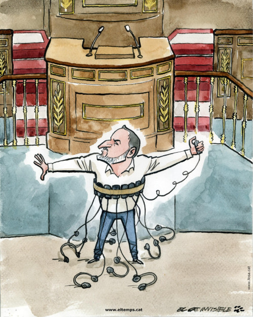 Abascal s'autoimmola amb els auriculars de traducció