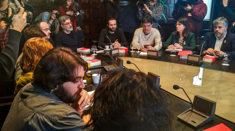 Junta de Portaveus. /XAVIER PUIG