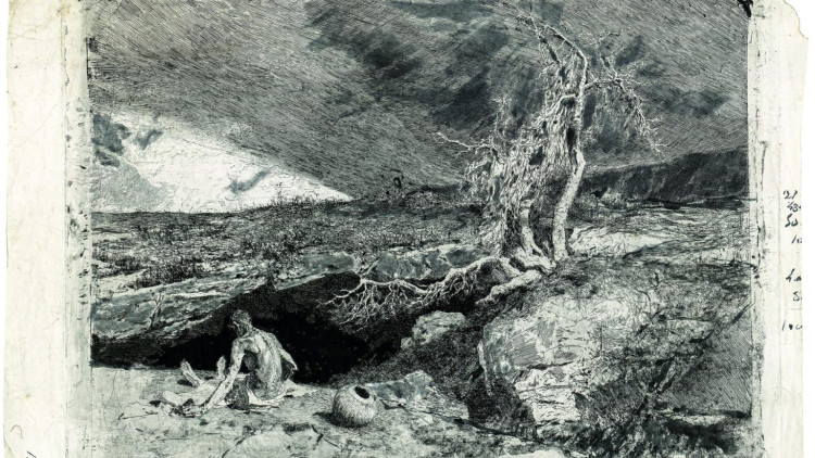 Mària Fortuny, Anacoreta, 1869, Museu Nacional d'Art de Catalunya, Barcelona, 2020