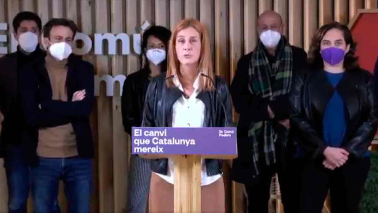 Jessica Albiach, cap de llista d'En Comú Podem, compareix després de salvar els mobles| En Comú Podem
