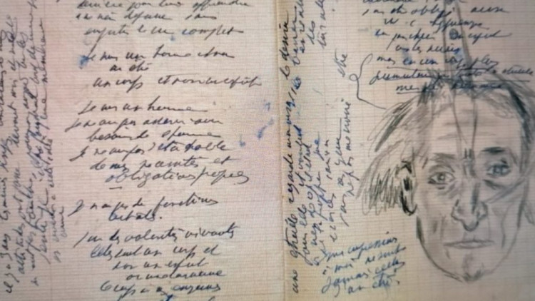 Artaud, Quadern 253, 1943-1948, manuscrit a la Biblioteca Nacional de França i Cabinet London, foto en línia