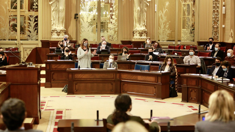 Panoràmica de l'interior del Parlament Balear. Europa Press