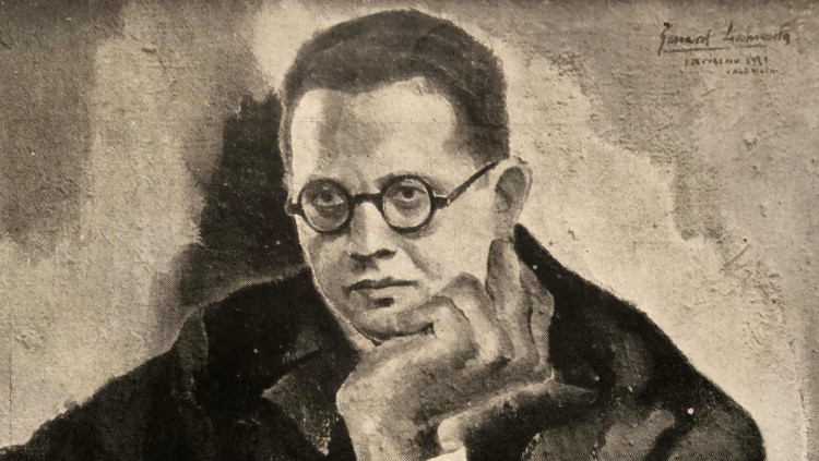 Un retrat de Max Aub pintat per Genaro Lahuerta