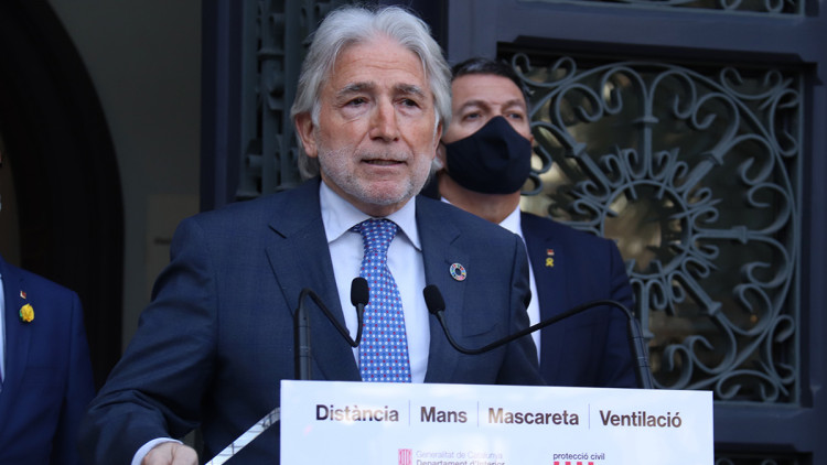 Pla obert del president Foment del Treball, Josep Sánchez Llibre. Agència Catalana de Notícies