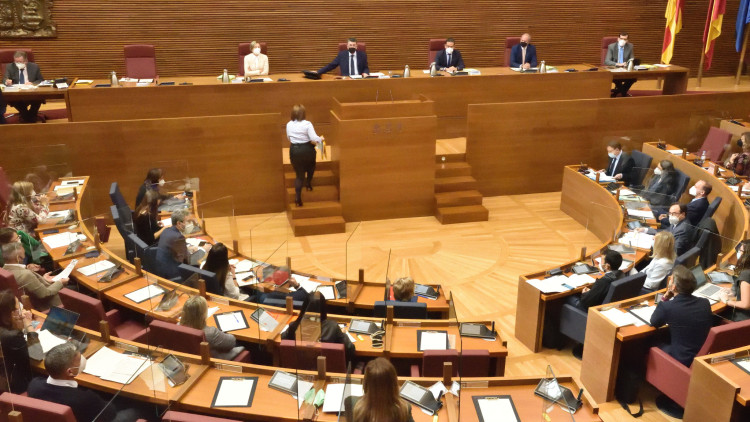 Imatge de la sessió a les Corts Valencianes| Corts Valencianes