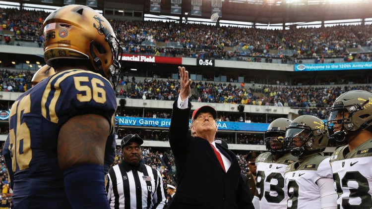 Trump, en un esdeveniment esportiu el 2019. Der Spiegel