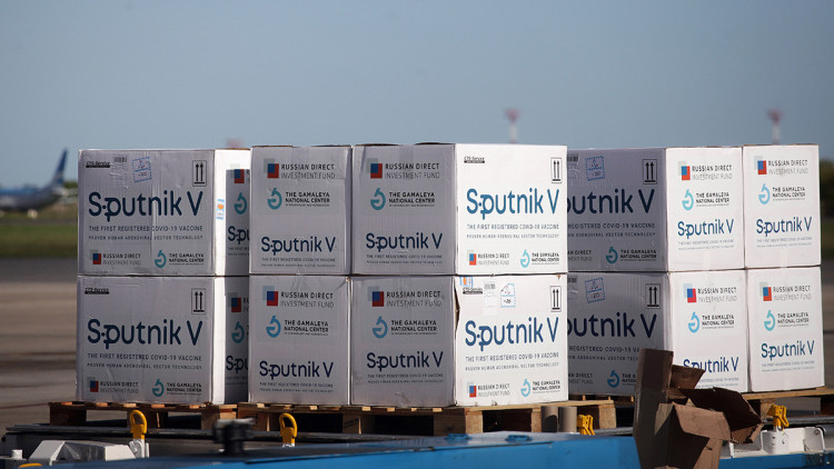 Dosis de la vacuna Sputnik arriben a l'Argentina. Europa Press