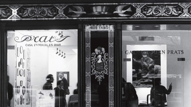 "Presència de Joan Prats". Exposició inaugural. 1976.. Cortesia Galeria Joan Prats