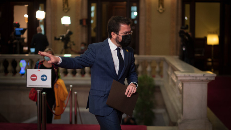 El vicepresident català, Pere Aragonès. Europa Press