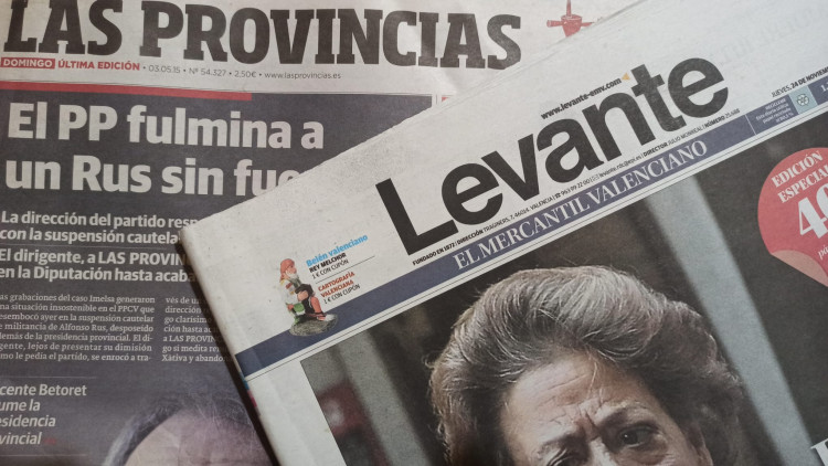 Fotomuntatge de les capçaleres de la demarcació de València| EL TEMPS