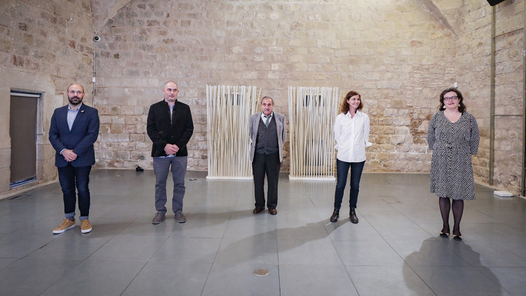 D'esquerra a dreta: Marcel Mauri (Òmnium Cultural); Josep de Luis (Obra Cultural Balear); Eliseu Climent (editor d'El Temps de les Arts); Ariadna Mas (directora); i Anna Oliver (Acció Cultural del País Valencià). Robert Ramos