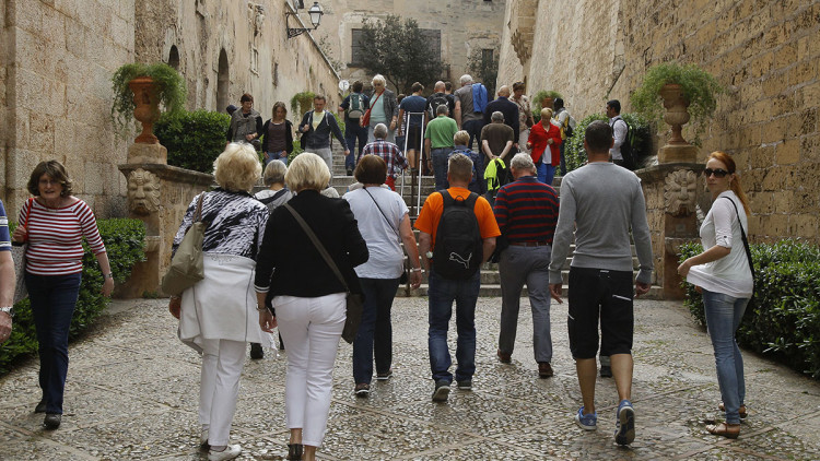 Turistes al centre de Palma