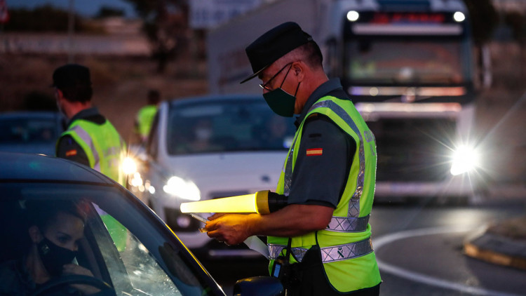 Control de carretera de la Guàrdia Civil. Europa Press