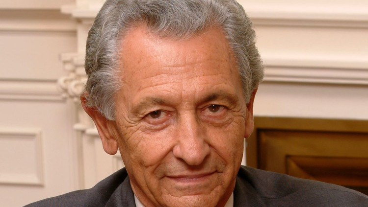 Primer pla d'Artur Suqué i Puig, president honorífic del Grup Peralada. Imatge cedida pel holding empresarial l'abril del 2021. Agència Catalana de Notícies