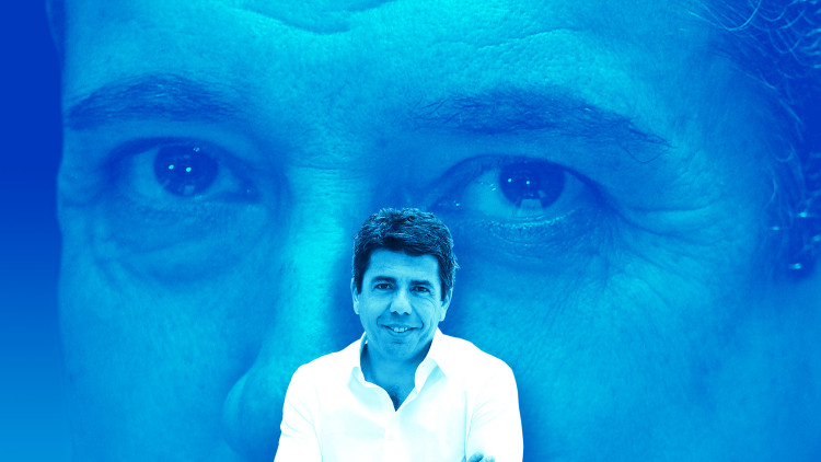 Carlos Mazón, president de la Diputació d'Alacant i, amb total seguretat, pròxim líder del PP valencià. Muntatge d\'Antoni Payà