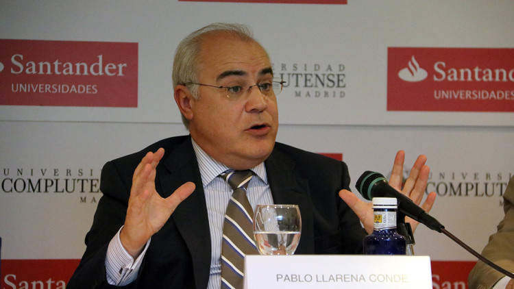 El magistrat Pablo Llarena intervenint als cursos d'estiu de la Complutense a El Escorial, el 25 de juliol de 2018. Agència Catalana de Notícies