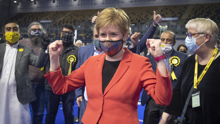 Nicola Sturgeon celebra la victòria de l'SNP. Europa Press