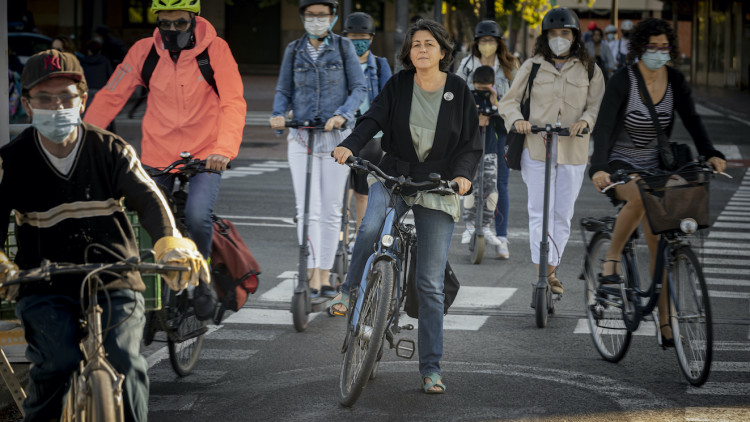 Belén Calahorro, experta en mobilitat sostenible, ha coordinat l'Agència de la Bicicleta de València.. Miguel Lorenzo