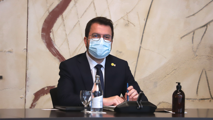 Pere Aragonès presidint el primer consell executiu del nou mandat. Generalitat de Catalunya