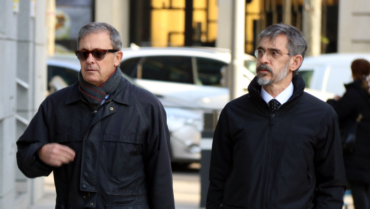 Pla mitjà de Jordi Pujol Ferrusola entrant a l'Audiència Nacional per declarar aquest 7 de febrer del 2020. Agència Catalana de Notícies