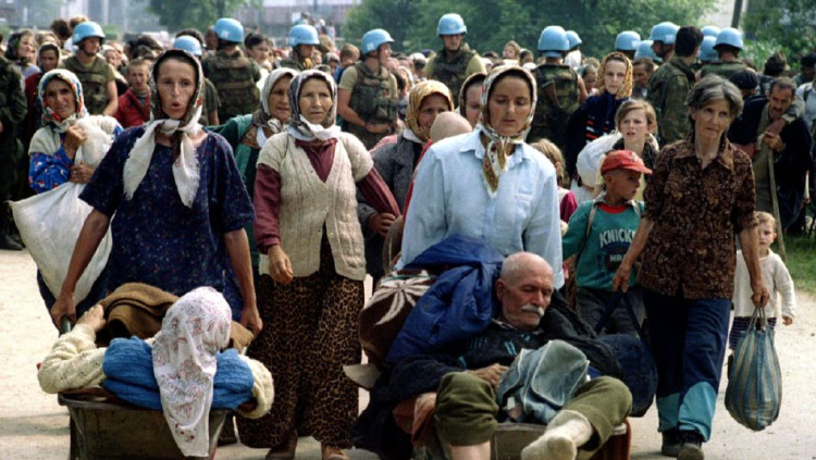 Refugiats de guerra a Bòsnia el 1996. Der Spiegel