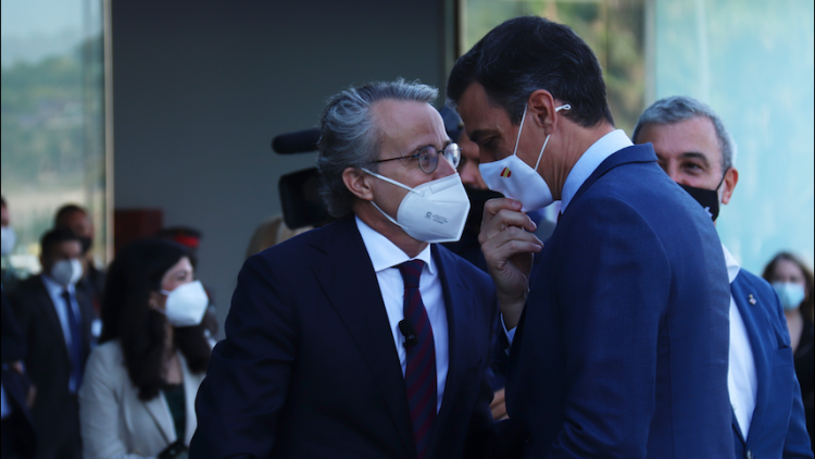 Javier Faus i Pedro Sánchez. ACN