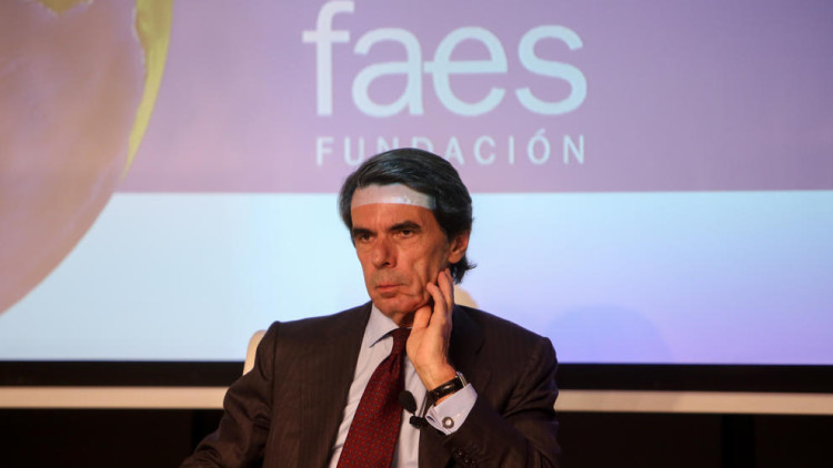 José Maria Aznar en un acte de FAES| Europa Press