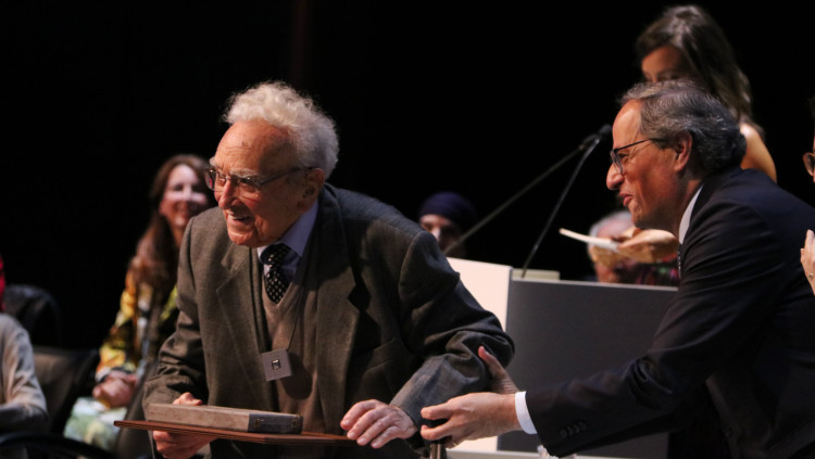 Lluís Albert i Rivas, premiat amb la Creu de Sant Jordi 2019. Agència Catalana de Notícies