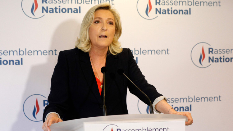 Marine Le Pen, líder del Reagrupament Nacional i candidata a les presidencials franceses del 2022. Europa Press