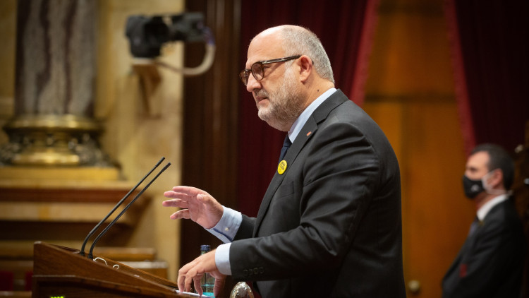 Eduard Pujol al Parlament en una imatge d'arxiu. Europa Press
