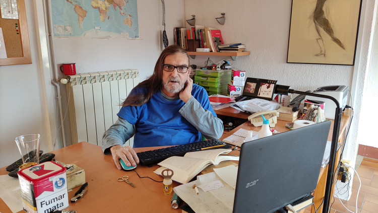 L'autor d''El primer emperador i la reina Lluna', Jordi Cussà. Agència Catalana de Notícies