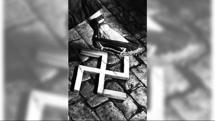 Aixafem el feixisme, obra de Pere Català i Pic, reeditada per la Fundació Reeixida. Fundació Reeixida