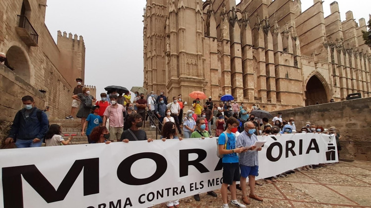 Concentració a Palma per limitar l'arribada de megacreuers. Europa Press