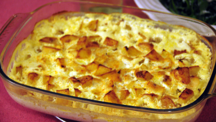 'Bacalhau com natas', plat típic portugués. Fpenteado, CC0, via Wikimedia Commons