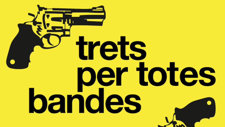 Detall de la coberta de 'Trets per totes bandes 2' d'Àlex Martín i Jordi Canals (Alrevés, 2021)