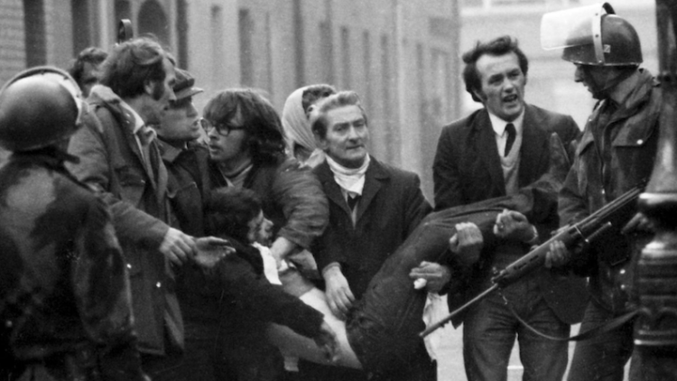 Imatge històrica del Diumenge sagnant (Bloody Sunday)