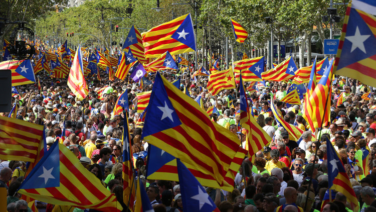 Imatge de la Diada del 2017. Jordi Play - Arxiu EL TEMPS