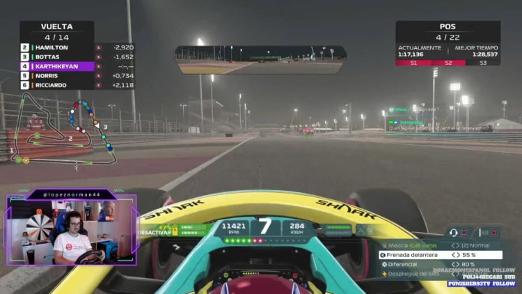 Norman López en un streaming recent