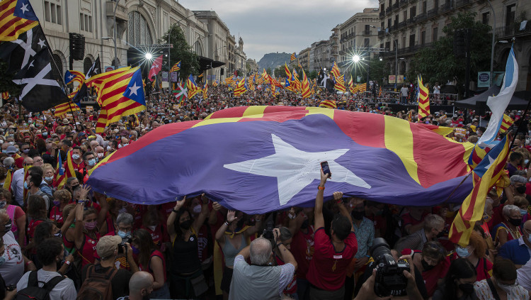 Imatge de la Diada catalana del 2021. Jordi Play