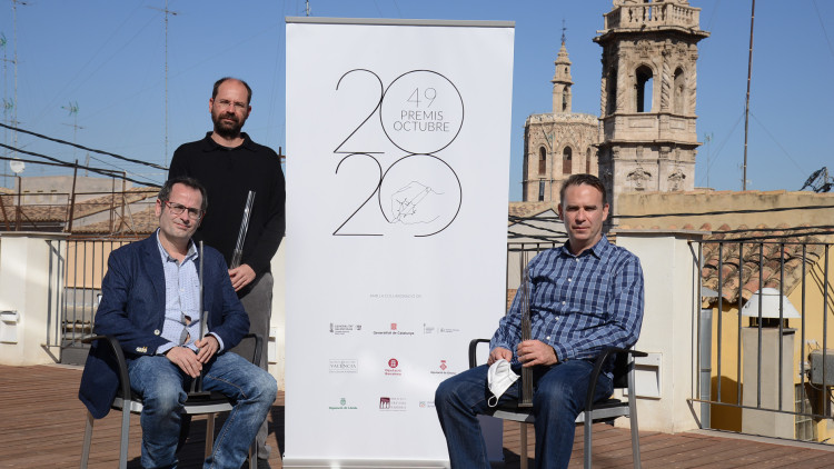 Els guanyadors de la 49ena edició dels Premis Octubre (2020). Prats i Camps (Arxiu EL TEMPS)
