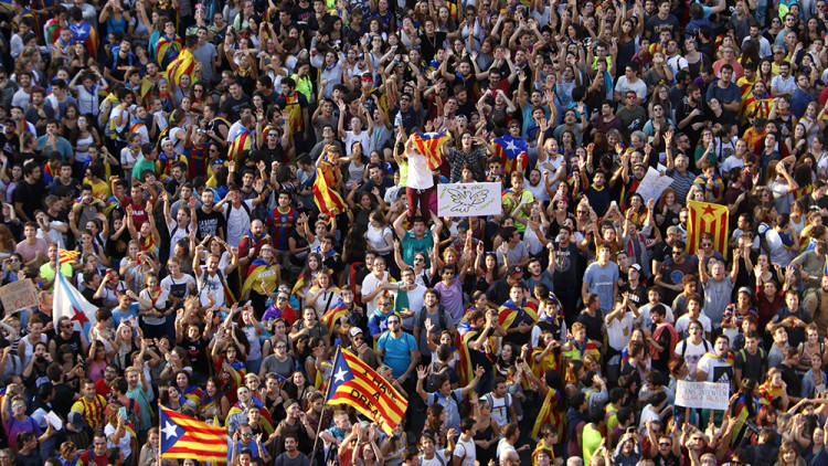 Imatge del 3 d'octubre del 2017 a Barcelona. Agència Catalana de Notícies