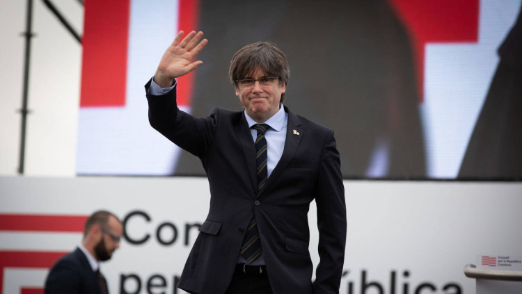 Carles Puigdemont, en un acte del Consell per la República| Europa Press