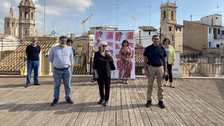 Els organitzadors i els premiats de la novena edició de la Plaça del Llibre| Fundació Full