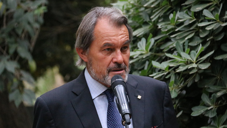 Pla curt de l'expresident del Govern de la Generalitat, Artur Mas, al Palau Robert. Agència Catalana de Notícies